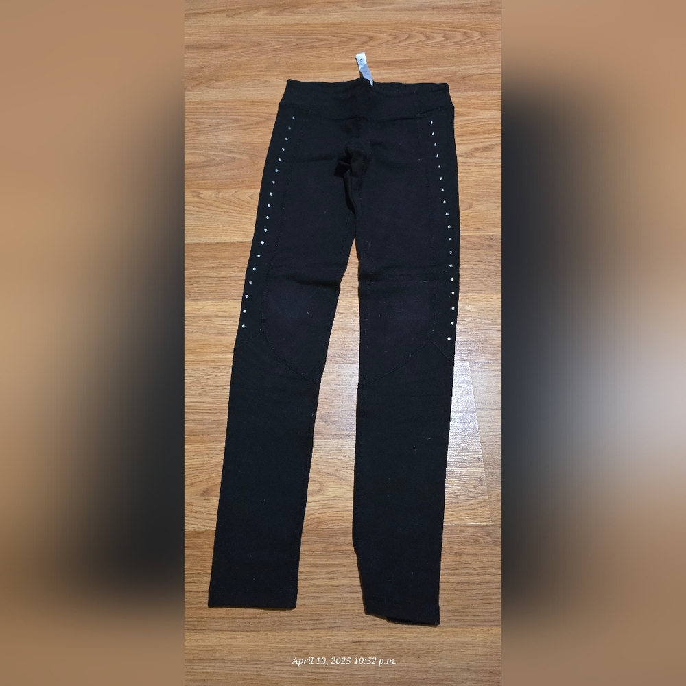 Lululemon Black Leggings with Studded Sides